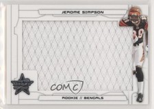 2008 Leaf Rookies & Stars Rookie Materials 30/50 Jerome Simpson #229 9md