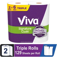 Viva Signature Cloth Paper Towels, 2 Triple Rolls FREE SHIPPING