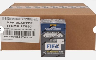 2025/26 PANINI PRIZM FIFA SOCCER BLASTER BOX CASE FACTORY SEALED NEW