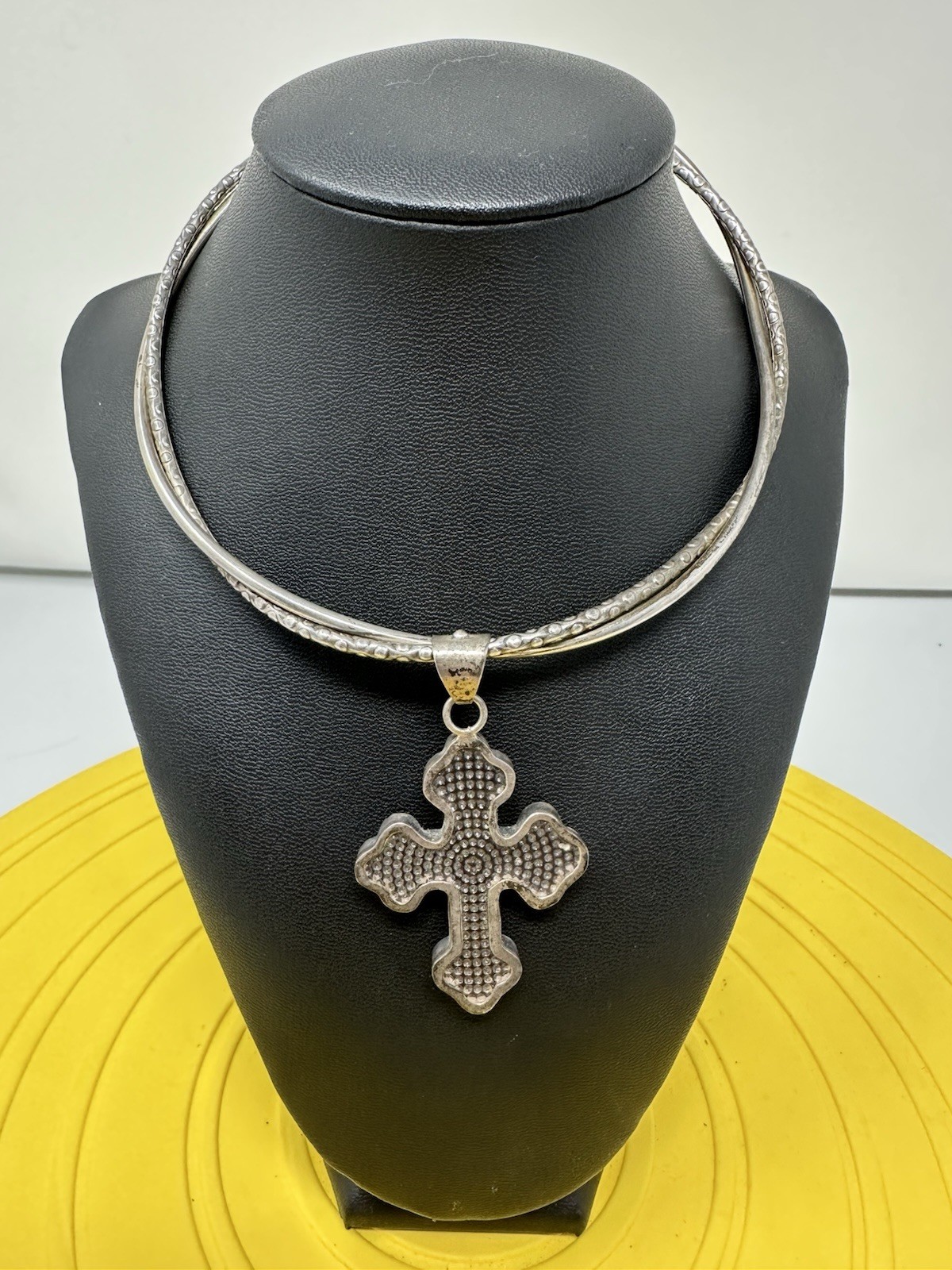 Sterling Silver Swirling Double Stranded Collar C… - image 10