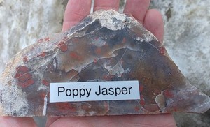 Poppy Jasper Slab 116 Grams 5" Long