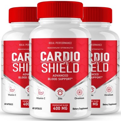 Cardio Shield Cardiovascular Health Blood Circulatory Su - 180 Capsules (3 Pack)