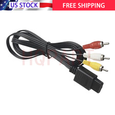 For Nintendo 64 N64 SNES Gamecube 6FT AV TV Audio Video Stereo Cable Cord