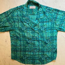 VINTAGE PENDLETON SOPHISTICATES FLOWY RAYON BUTTON FRONT FLOWERED FLORAL TOP