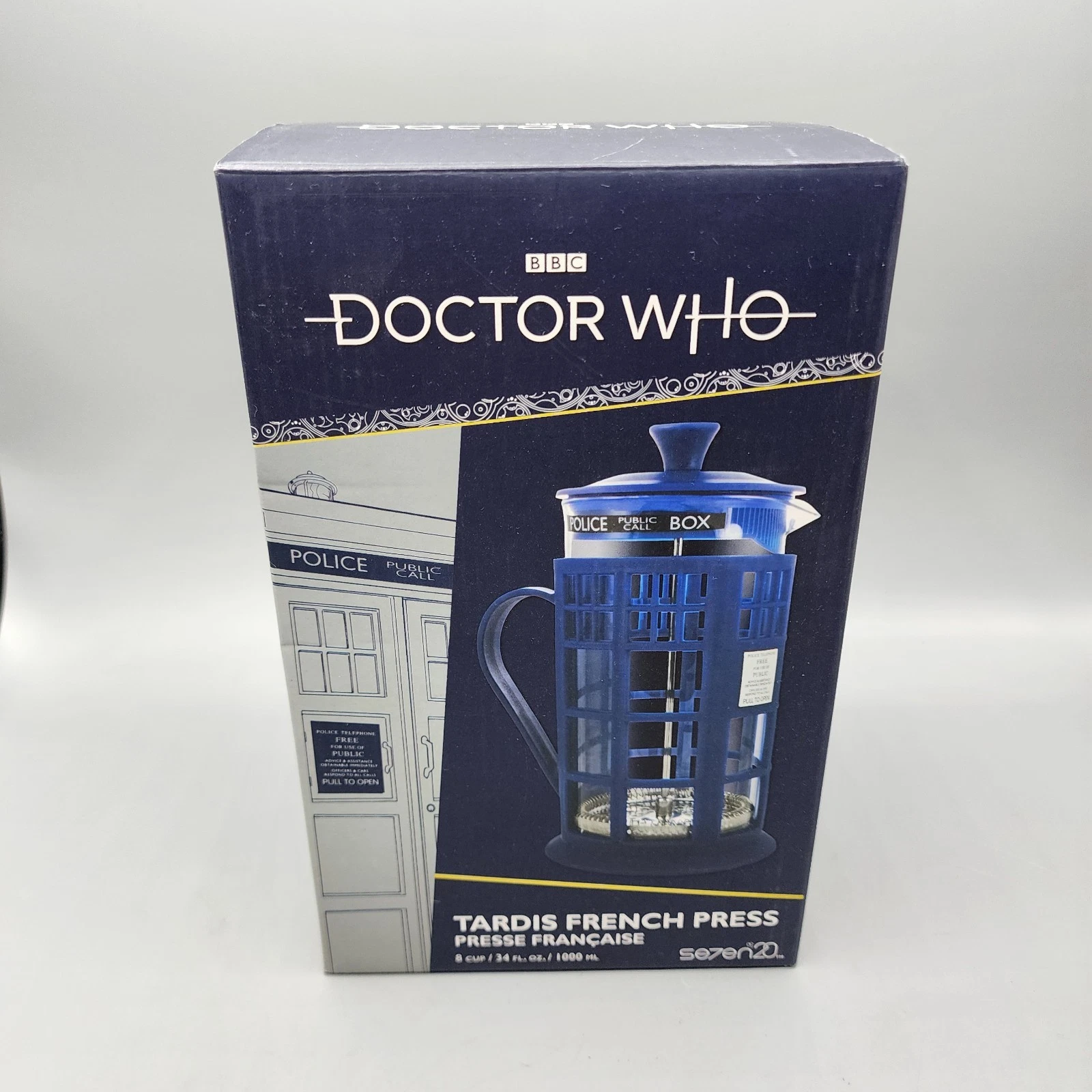 Doctor Who TARDIS French Press Coffee Maker BBC Licensed Police Call Box Seven20
Opens in a new wind