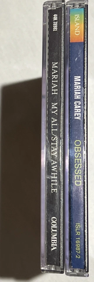 Mariah Carey Obsessed Remix Promo Single Gucci Mane My All Stay Awhile 2 CD Lot - Image 3 of 4
