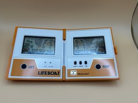 Nintendo Game & Watch LIFE BOAT TC-58 Italian OTO Box and Card 1983 MINT IN BOX