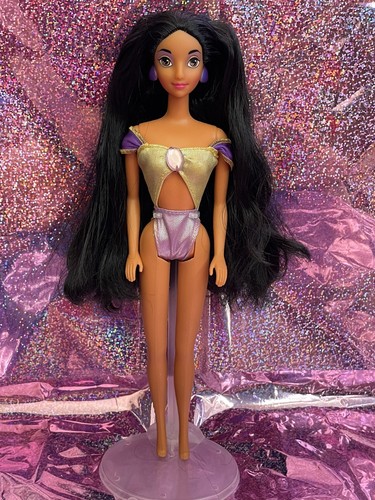 Vintage Disney Jasmine Doll Swimsuit 1993 Jewel Magic - Picture 1 of 5