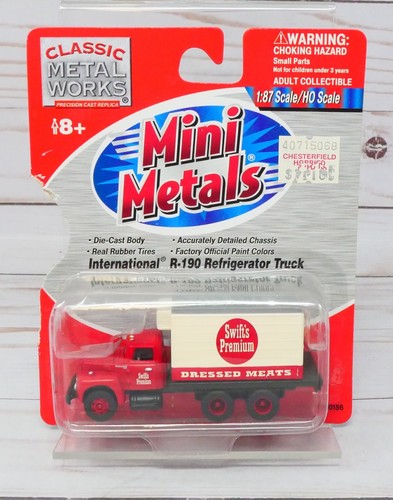 Mini-Metales 30156, Camión Frigorífico Internacional R-190, Swift's Meat Escala HO | Zustand: New