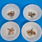 4 Vintage Fire-King 5” Bowls Wild Game Birds Grouse Geese Mallard Duck Pheasant