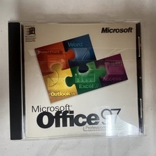 Microsoft Office 97 Professional Edition CD With CD Key Authentic Microsoft