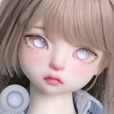 1/3 1/4 1/6 1/8 1/12 Light Purple No Pupil Eyeballs Glass Eyeball For BJD Doll
