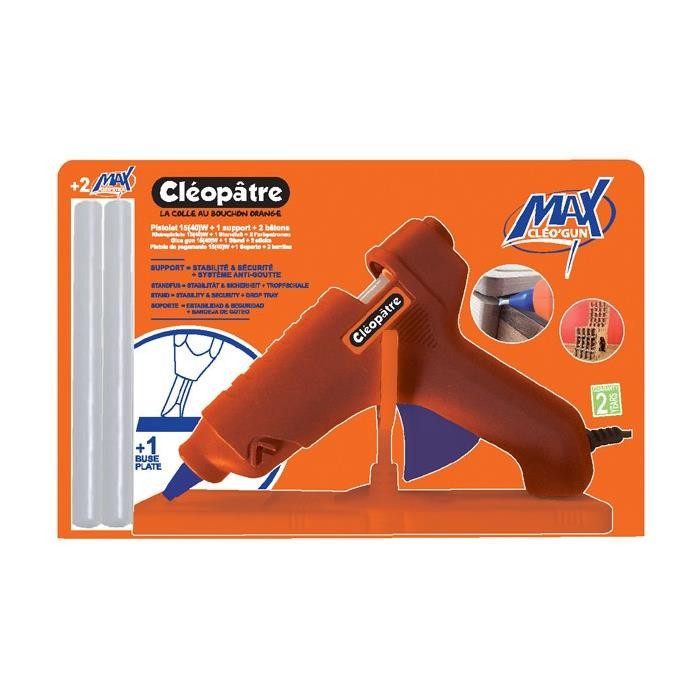 Cléopâtre Cléo'GUN MAX pour assembler sans attendre et réparer vos objets cassés