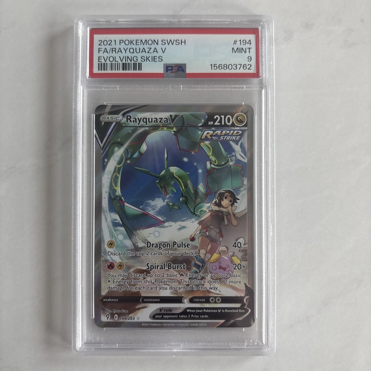 Rayquaza Pokémon TCG Professional Sports Authenticator (PSA) Grade
