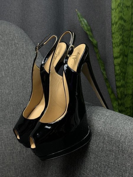 Women Giuseppe Zanotti Heels Black Leather 36