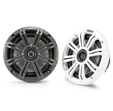 Kicker 45KM654 Marine Audio Boat 6 1/2" Coaxial Speakers 195 Watts 4 Ohm KM65