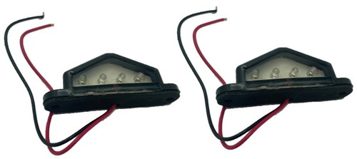 2x LED number plate light trailer car bike caravan ute truck 4 sealed LED white - Picture 2 of 12
