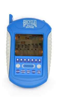 Techno Source Bicycle Illuminated Solitaire Pocket Handheld Game Tested Works