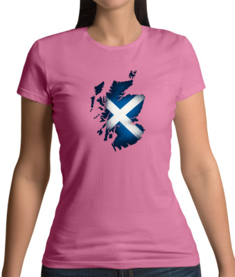 Schottland Flagge Overlay - Damen T-Shirt - Scottish Flags SNP Capital Love City