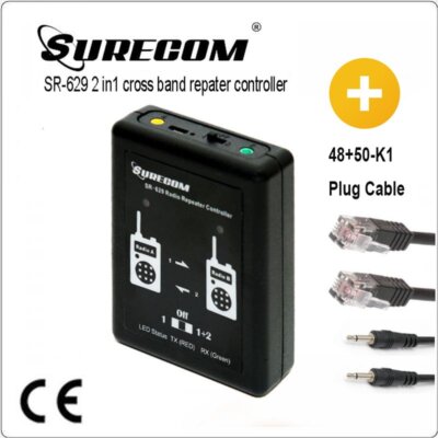 SURECOM SR-629 2 in 1 Duplex Repeater Controller with Kenwood UV5R DM5R cable