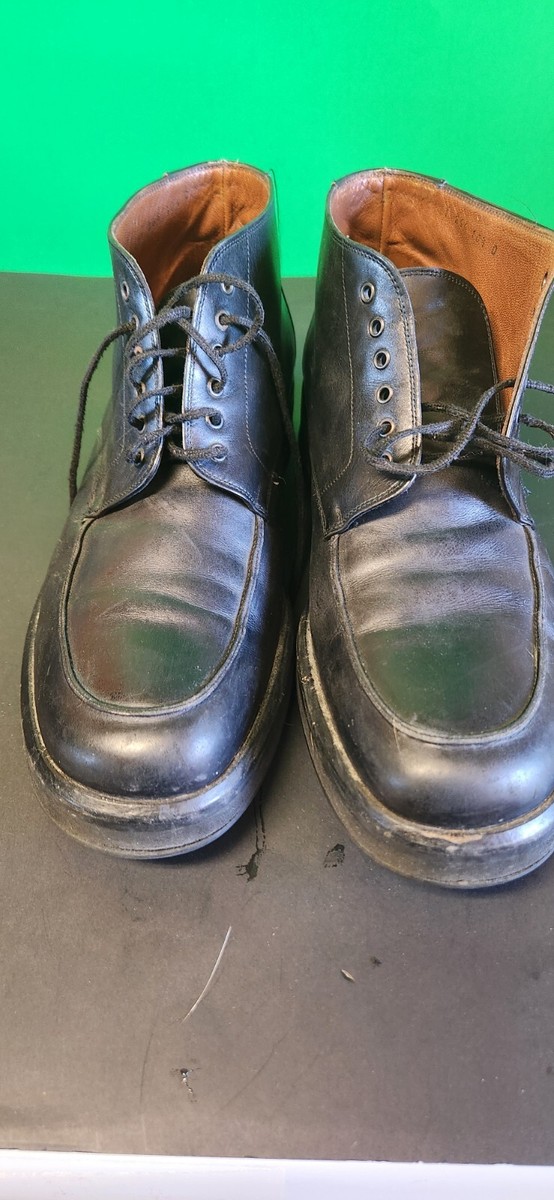 Fratelli Rossetti Mens Black Leather Lace Up Ankle Boots  display picture 2