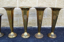 +  Set of 4 matching antique church Flower Vases (CU515) chalice co