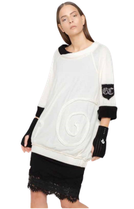 oversized knitted jumper dress