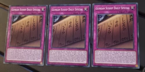 Yugioh - 3x Gunkan Suship Daily Special - DAMA-EN074 - Common - 1st Edition - Picture 1 of 1