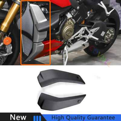 Carbon Fiber Radiator Side Covers For Ducati Streetfighter/S/848 – 2009-2015 – Gloss Twill