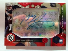 2021 Elements Neon Signs Mac Jones Rookie Auto Purple #d/10 🔥Patriots🔥🔥📈