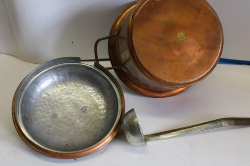 ANTIQUE BO-SVENSK SWEDISH COPPER POT - Picture 8 of 8