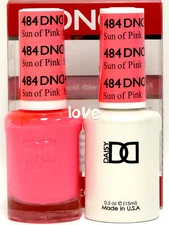 DND Daisy Gel Polish Soak Off 0.5fl.oz LED/UV Duo DND484- Sun Of Pink