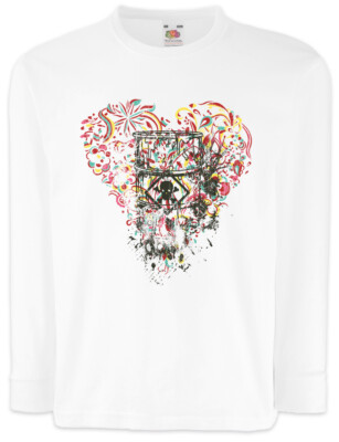 Toxic Ornament Heart Kids Long Sleeve T-Shirt Waste Tattoo Tattooist Holi Danger