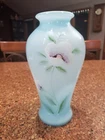 Fenton Blue Topaz Overlay Vase 2955 SV