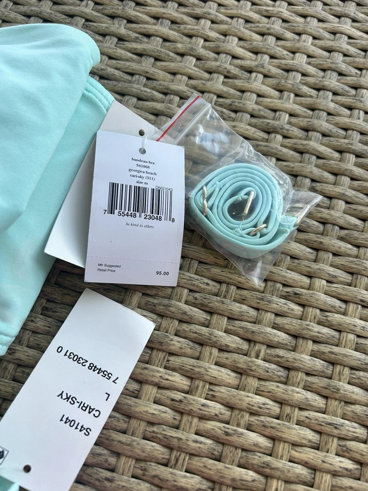 New KATE SPADE New York GEORGICA BEACH Bow Bikini SET Top-Med Bottom-Large - Image 3 of 4