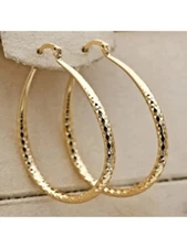 Aretes Argollas En Oro 10k Pendientes Joyería Fina De Moda Regalos Para Mujer