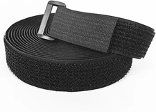 Heavy Duty Hook and Loop Straps - 16' Long, 25 Buckles, Cut to Length, Reusable