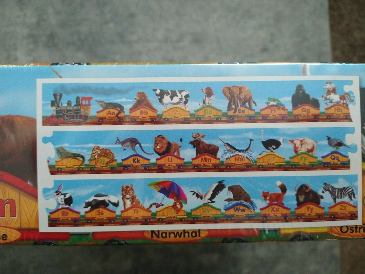Melissa and doug 2024 alphabet train puzzle