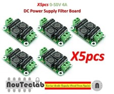 5pcs 0-50V 4A DC Power Supply Filter Board Class D Amplifier Car EMI Suppression