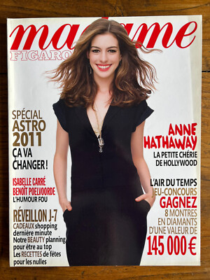 MADAME FIGARO Dec 2010 - Anne HATHAWAY - Special ASTRO - Mode Fashion Beaute