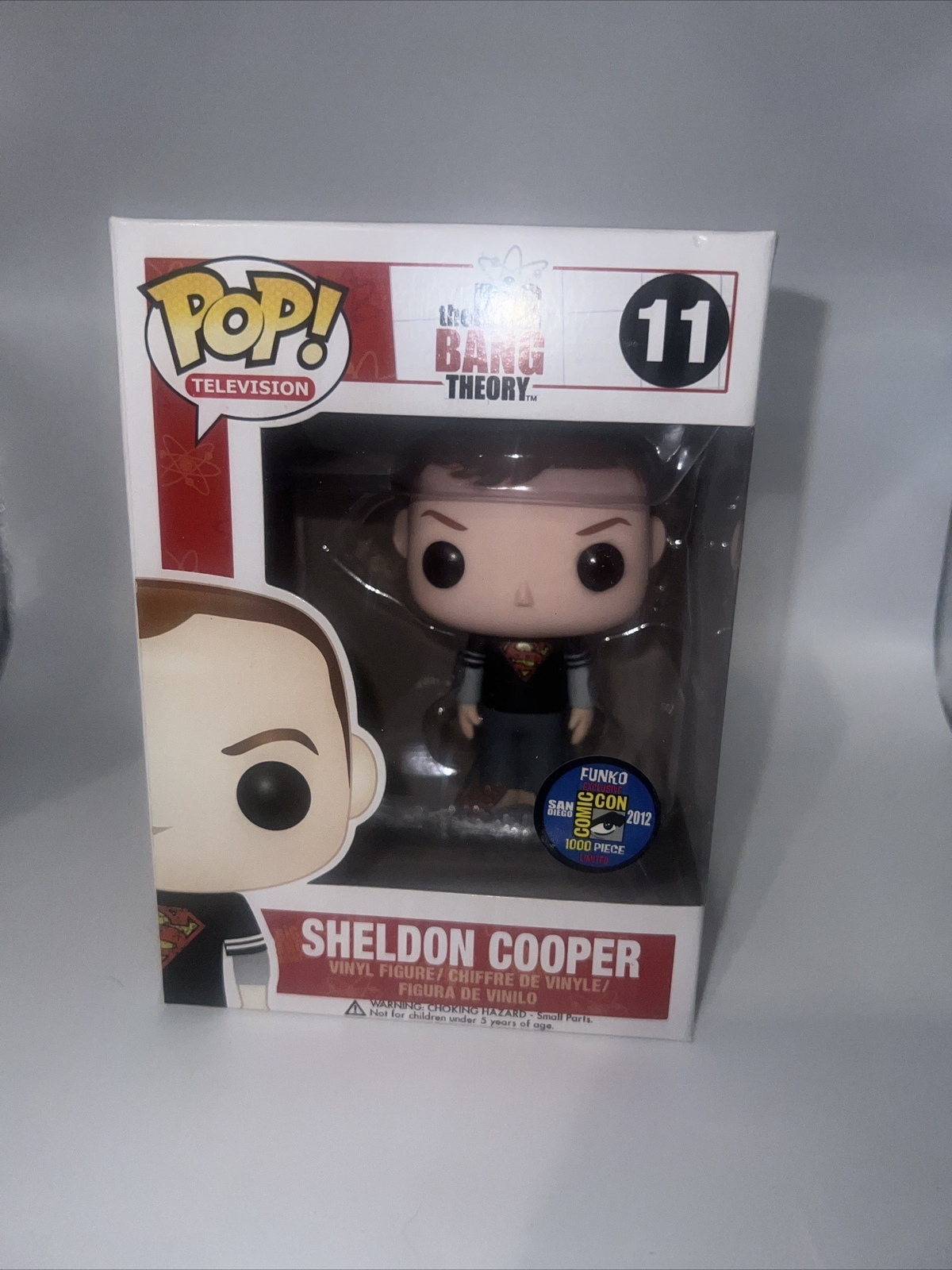 Funko Pop! Televisión: Sheldon Cooper Con Camisa De Superman Sdcc 2012 Exclusiva