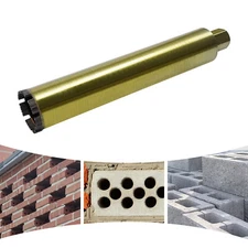 Gold Wet Core Drill Bit 15.75in Drilling Depth For Concrete Diamond Core Drill