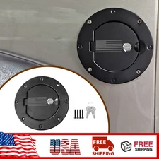 For Jeep Wrangler TJ 1997-2006 Car Door Fuel Filler Cover Gas Tank Cap With Lock