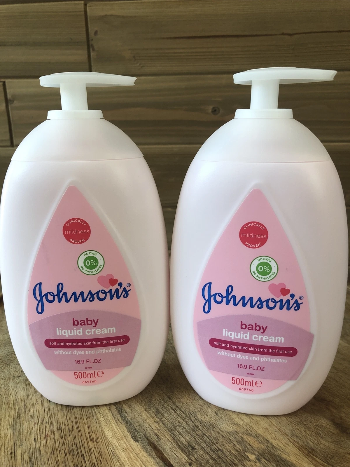 2xJohnsons Baby Liquid Cream Pink Hypoallergenic No Dyes Phthalates 16.9oz
Opens in a new window or