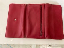 porte feuille rouge texier cuir 19x31(deplie)