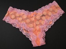 1 NEW Victoria's Secret VTG 2013 Sheer Mesh Cheeky Panty MEDIUM