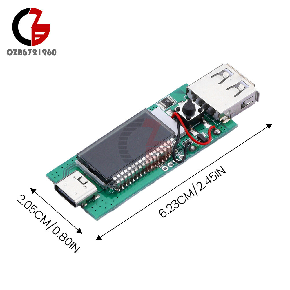 Type-C PD Fast Charging Protocol Decoy Trigger Module Aging Test Board with LCD