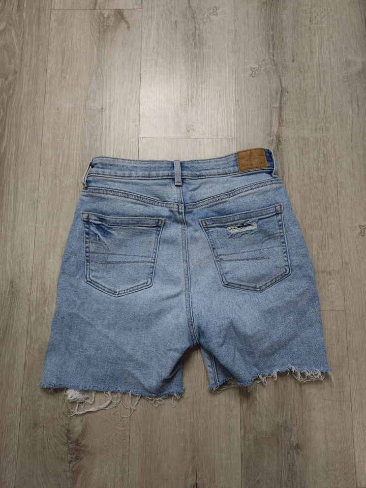 American Eagle Jean Shorts Distressed Lot Blue Denim Size 2 - Image 3 of 4