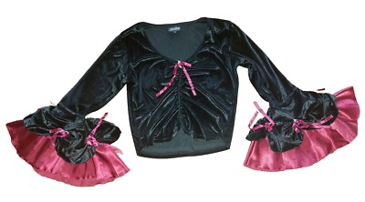 SINISTER Oberteil Bluse Samt Gothic Gr. L (38/40)  NEU 