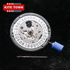 Automatic Watch Movement For Seiko SII NH35 NH35A at 3 w/ White Date Disc